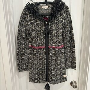 Odd Molly Women’s Full Zip Wool Sweater Jacket Style #469 Size 2(Medium)